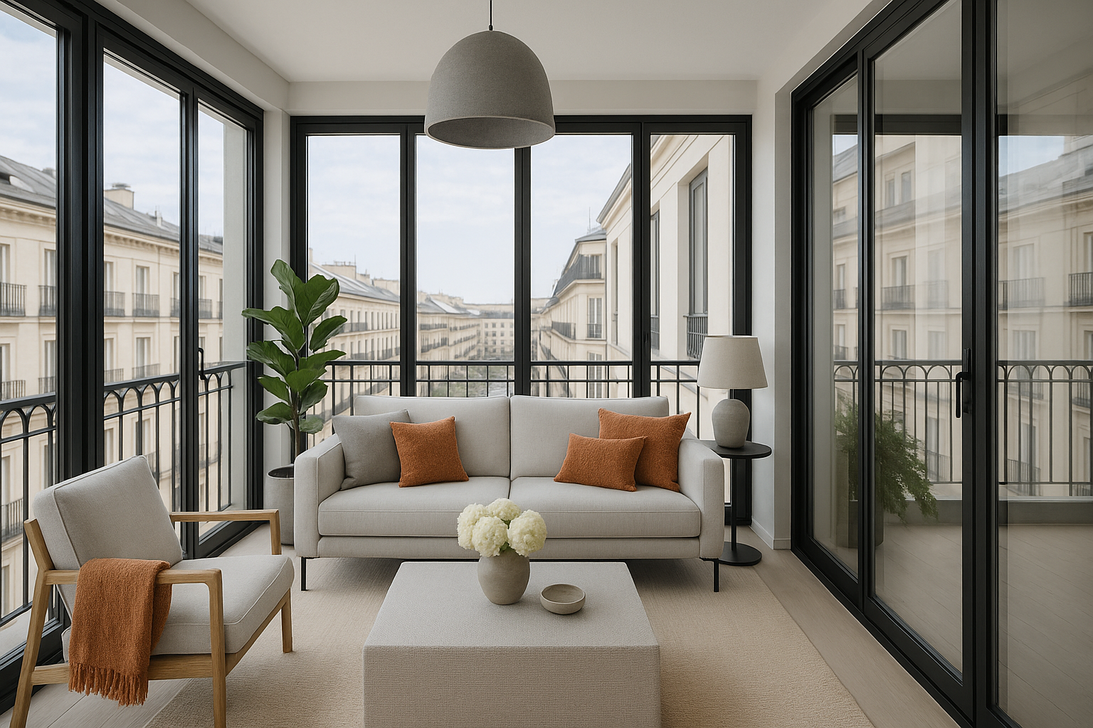 Enclosed terraces with charming bay windows: Main keys