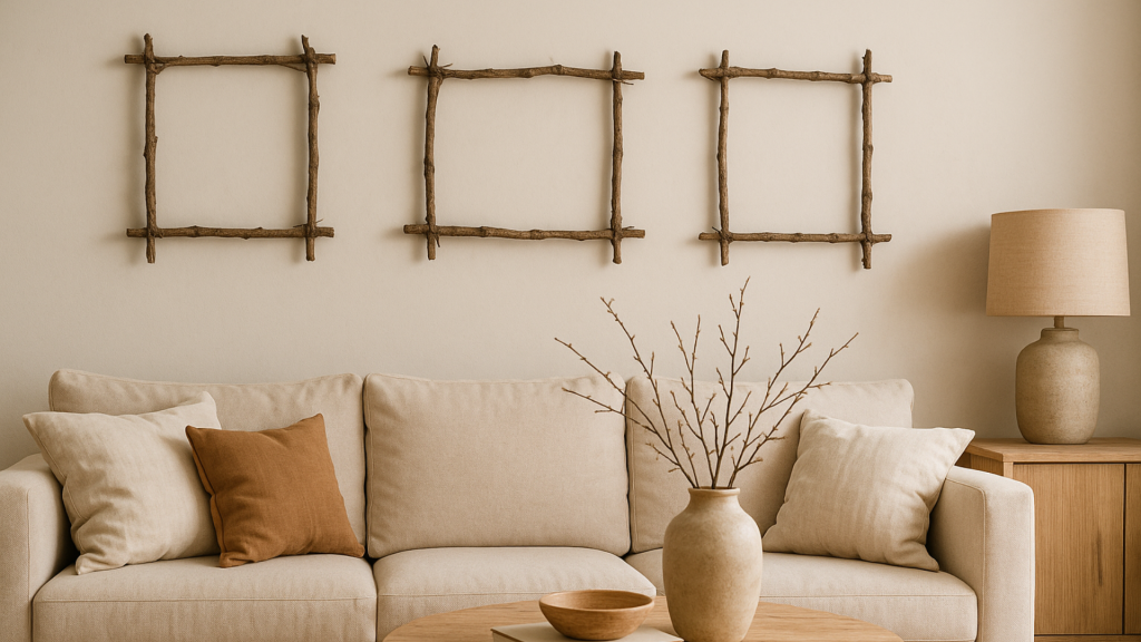 interior decoration with branches