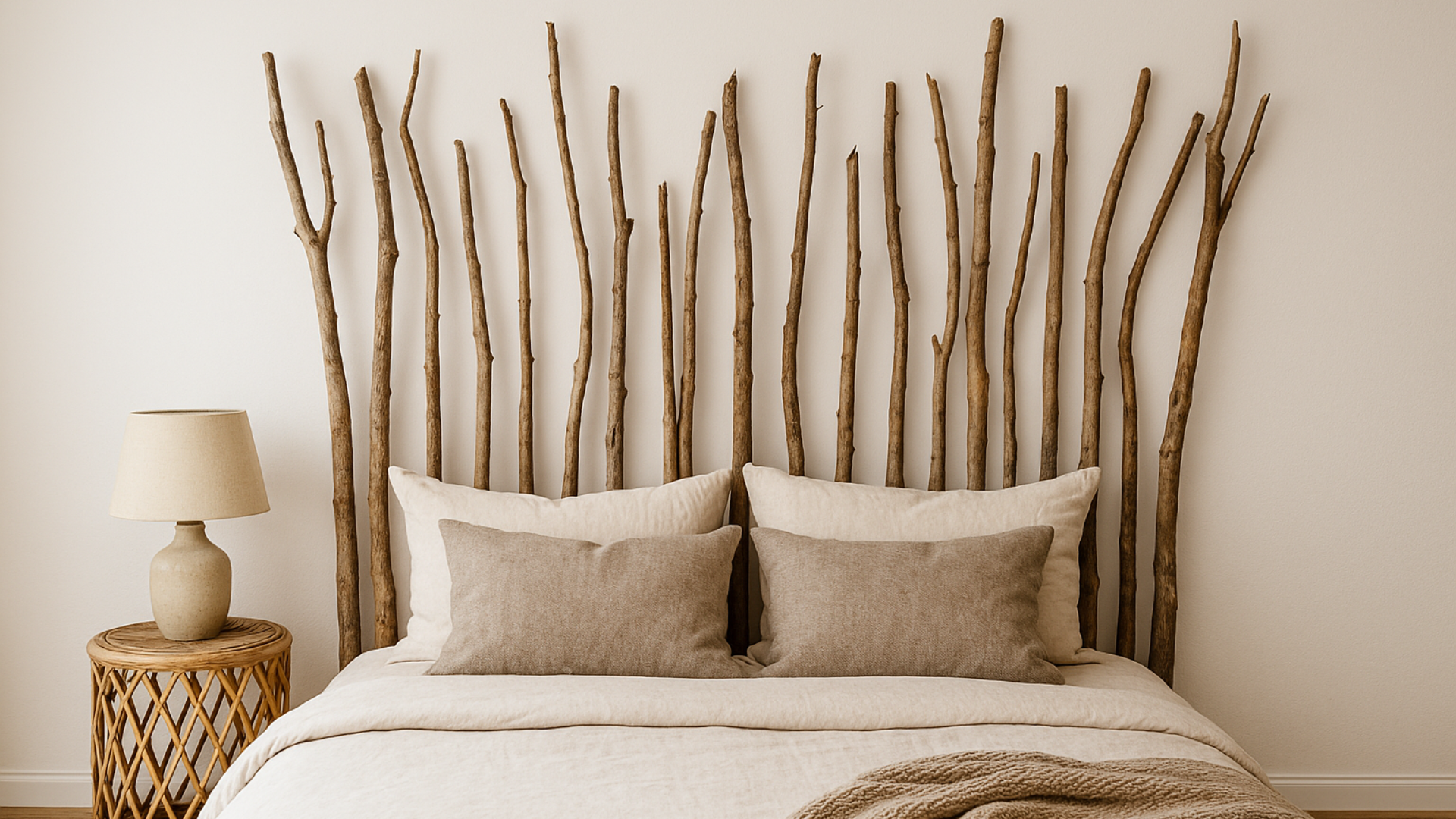 interior decoration with branches