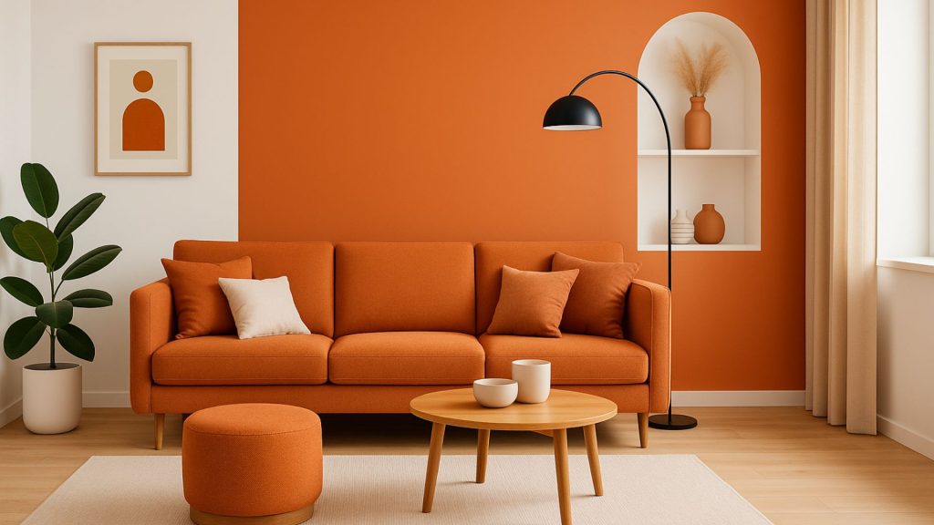 Decoracion interiores naranja