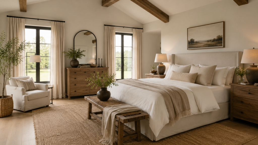 habitacion estilo farmhouse